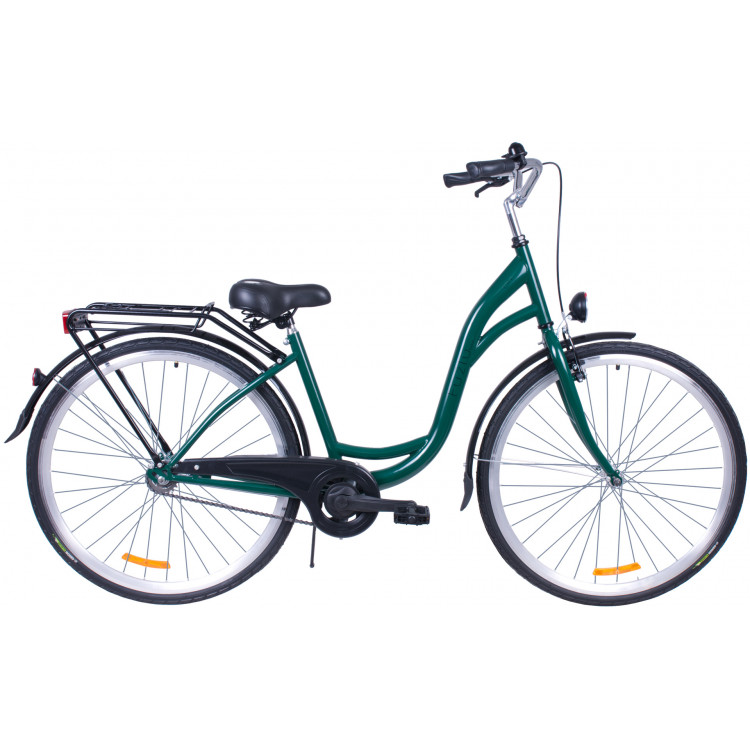 Mestský bicykel 28 Fuzlu City S-1 zelená